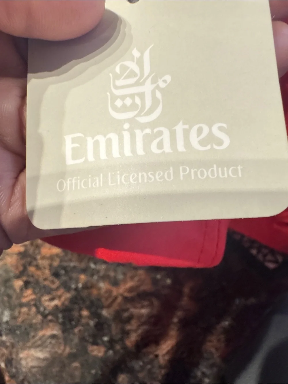 Adjustable Red Fly Emirates Baseball Cap NEW White Embroidery One Size Fits Most